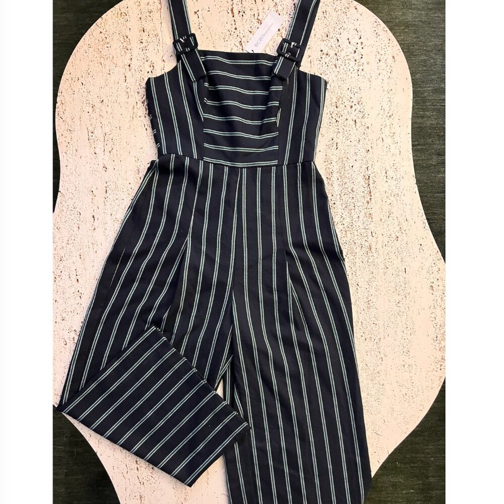 BCBGeneration Striped Jumpsuit